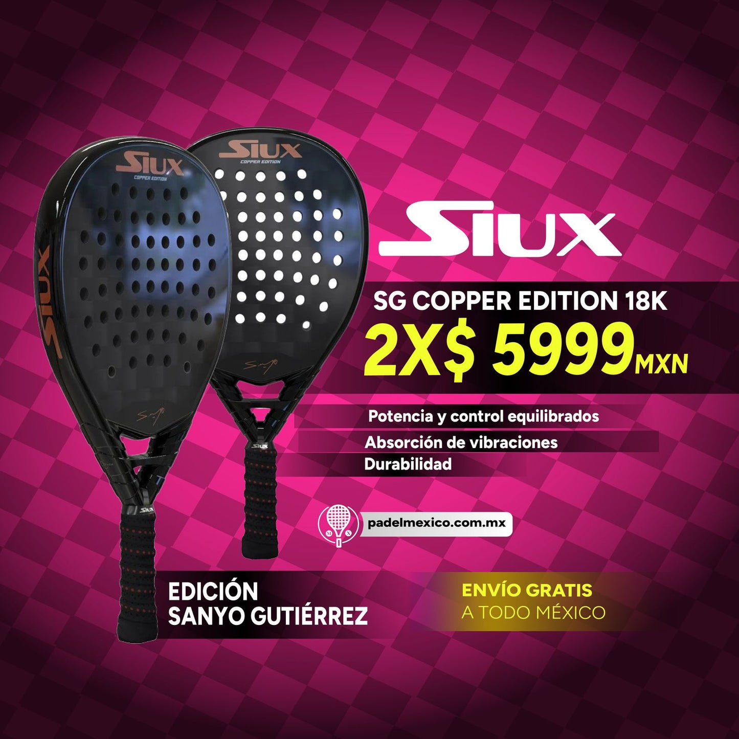 Pala SIUX SG COPPER EDITION 18K 2 x $5999